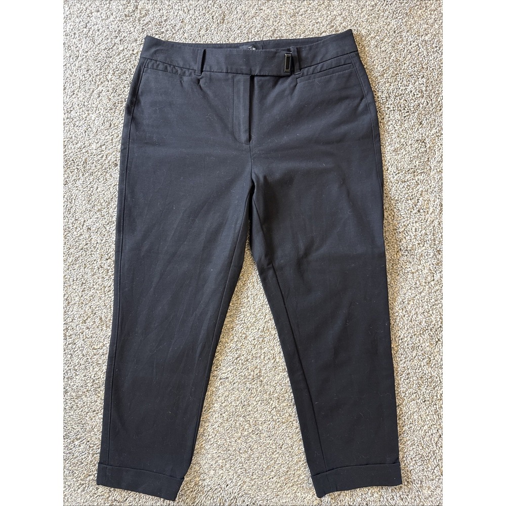 White House Black Market The Slim Crop Women's Dress Pants Black Size 6